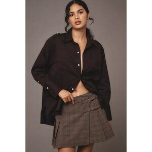 Citizens of Humanity Ari Buttondown Shirt Brown NWOT